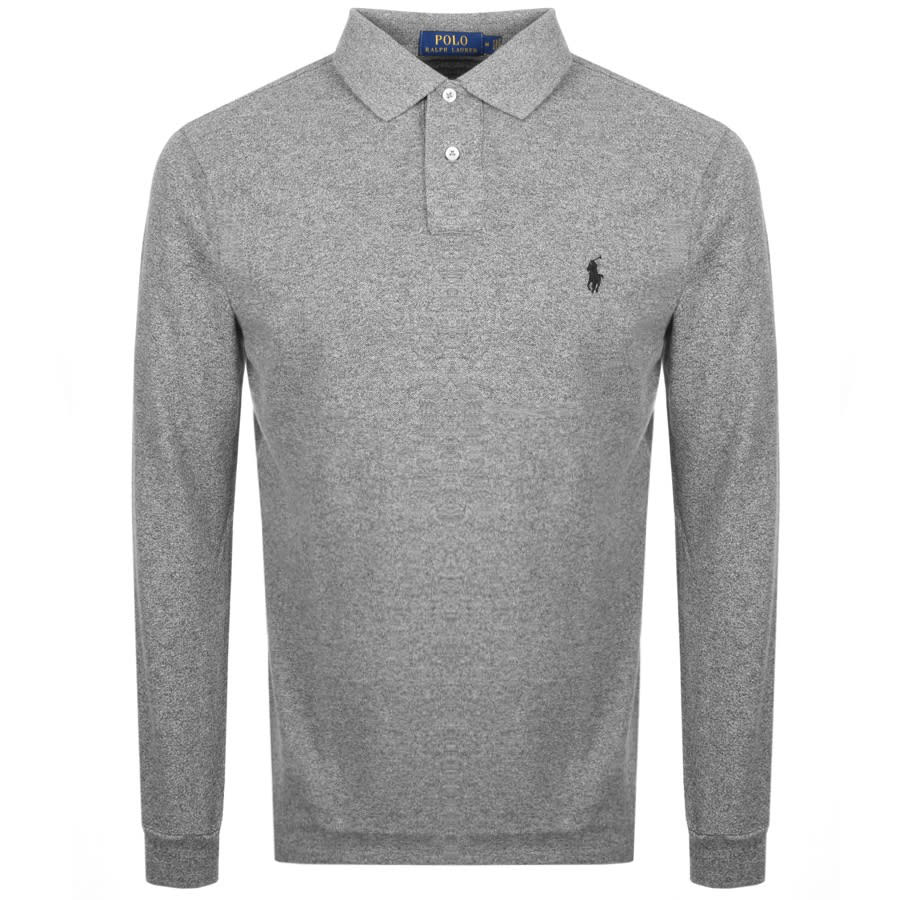 Alternative Image for ProductRalph Lauren Long Sleeve Polo T Shirt Grey1